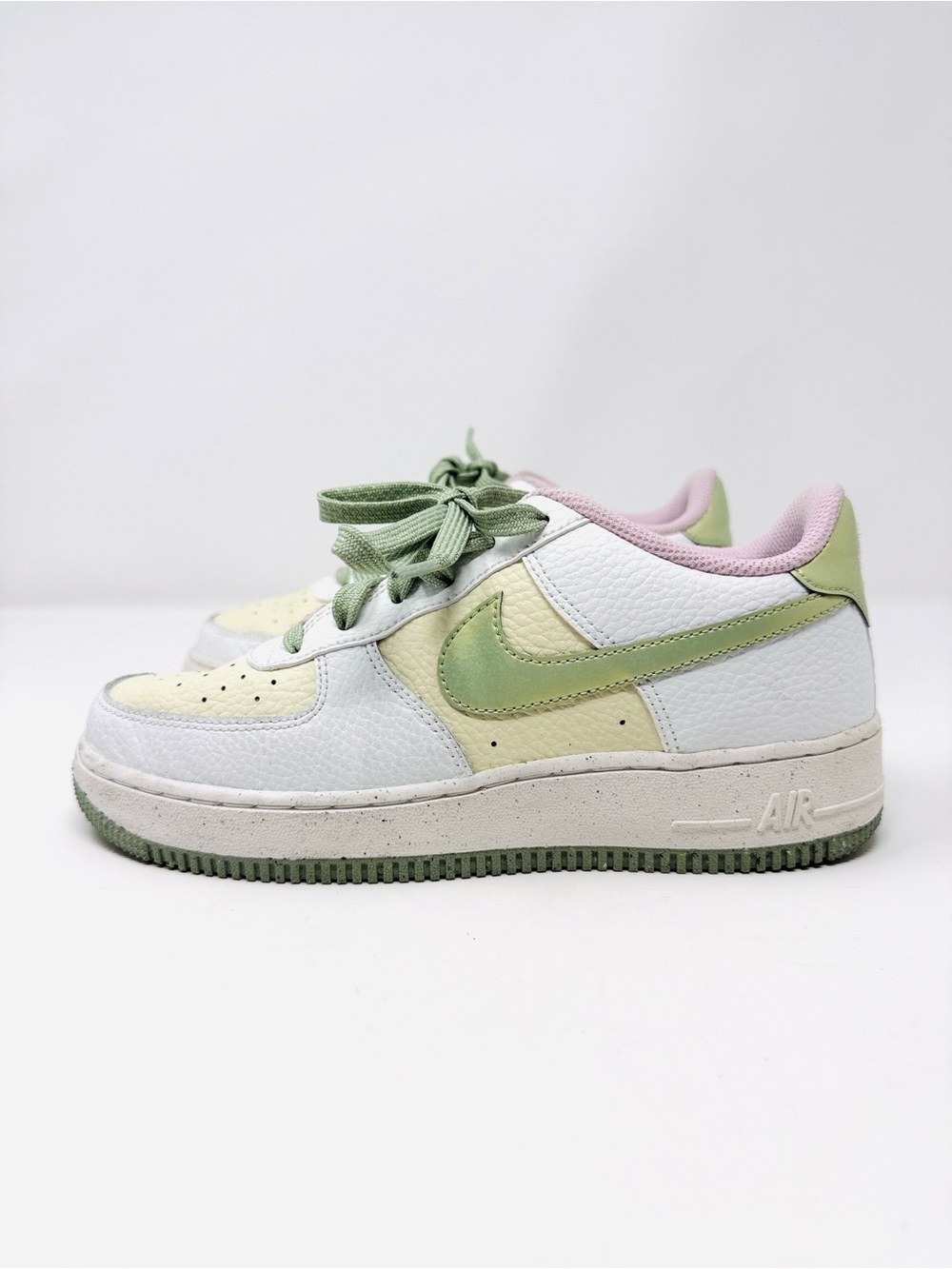 Nike Air Force 1 Low Pastel Green Pink White Sneakers